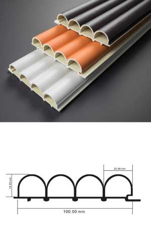 Round Fluted bamboo wallpanel
