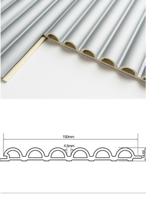 Singapore Fluted wallpanel, ribbed panel