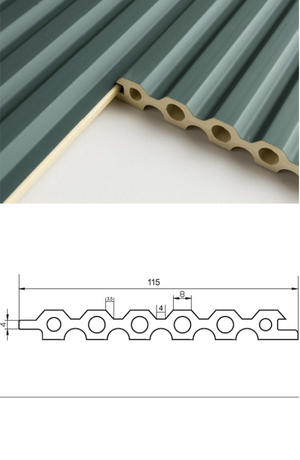 Singapore Fluted wallpanel, wave panel