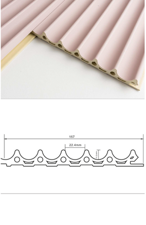 Singapore Fluted wallpanel, concaved panel